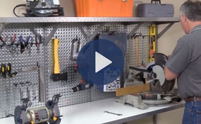 Video: Heavyweight Diamond Plate Steel Shelving & Pegboard System