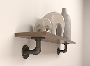 Birmingham, Elbow Style Premium Decorative Shelf Brackets