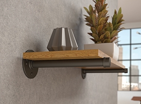 Birmingham, Straight Style Premium Decorative Shelf Brackets